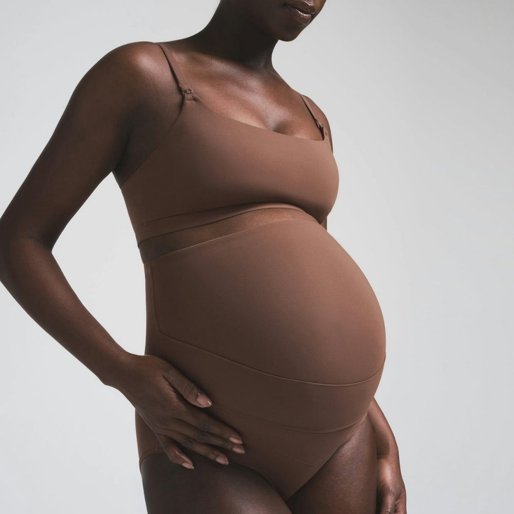 SKIMS Fits Everybody MATERNITY BANDED HIGH-WAISTED BRIEF